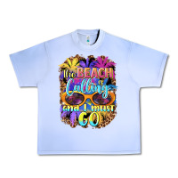 Grape Ice the beach is calling and i must go Urban Heavy Tee - BarkalooDesign