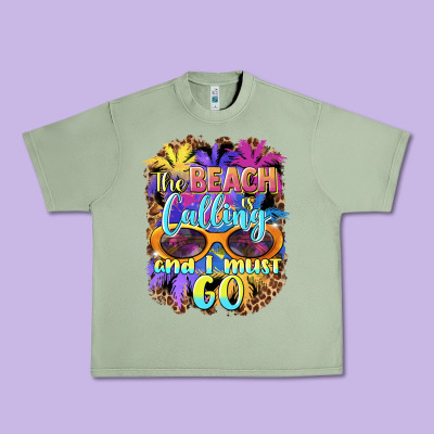 The Beach Is Calling And I Must Go Urban Heavy Tee Designed By Barkaloodesign