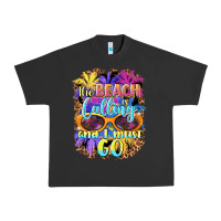 Pigment Black the beach is calling and i must go Urban Heavy Tee - BarkalooDesign