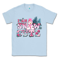 Dusty Blue i am snow cute Classic Tee - AdoDesignShop