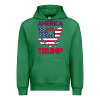 Emerald Trump America First Eagle Urban Hoodie - Bettercallsaul