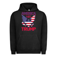 Pigment Black Trump America First Eagle Urban Hoodie - Bettercallsaul