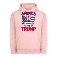 Pigment Salmon Trump America First Eagle Urban Hoodie - Bettercallsaul
