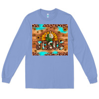 Colony Blue jesus san judas Long Sleeve Tee - JahusDesignShop