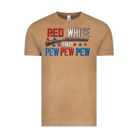 Vintage Camel Red white and pew pew pew Vintage Tee - CowGirlArtShop