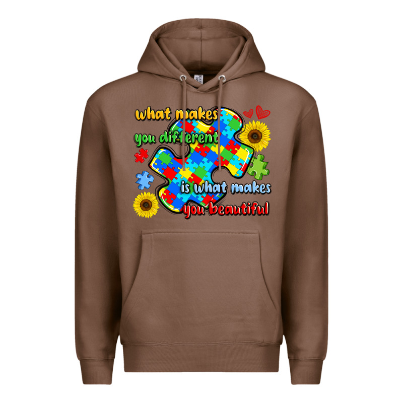 What Makes You Different Is What Makes  You Beauti Premium Hoodie by LillyAllenDesigns | Teevron