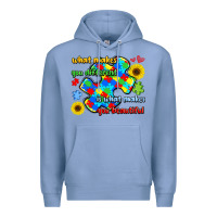 Colony Blue what makes you different is what makes  you beauti Premium Hoodie - LillyAllenDesigns