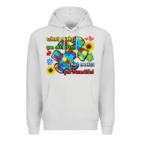 Dove Grey what makes you different is what makes  you beauti Premium Hoodie - LillyAllenDesigns