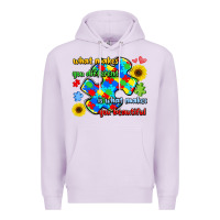 Lilac what makes you different is what makes  you beauti Premium Hoodie - LillyAllenDesigns
