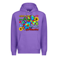 Purple what makes you different is what makes  you beauti Premium Hoodie - LillyAllenDesigns