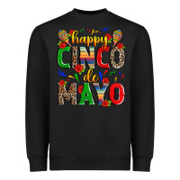Black happy cinco de mayo Heavyweight Sweatshirt - Zillion Design Studio
