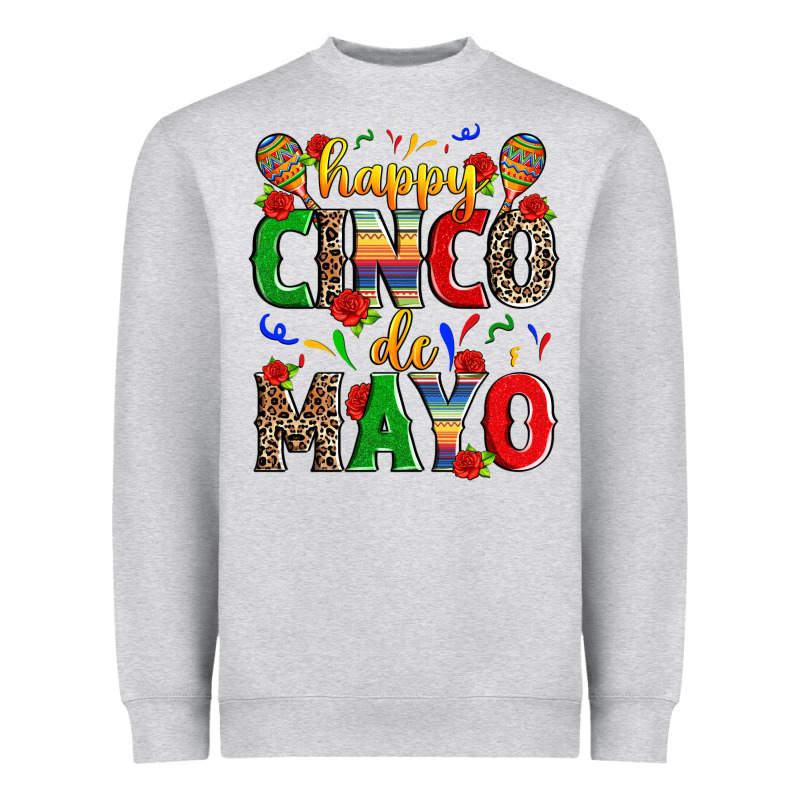 Happy Cinco De Mayo Heavyweight Sweatshirt by Zillion Design Studio | Teevron
