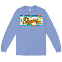 Colony Blue shalom with olive branch Long Sleeve Tee - AdoDesignShop