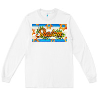 White shalom with olive branch Long Sleeve Tee - AdoDesignShop