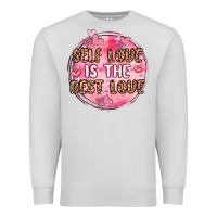 Dove Grey self love is the best love Premium Sweatshirt - MaliasSmallBusiness