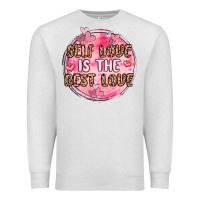 Oatmeal Heather self love is the best love Premium Sweatshirt - MaliasSmallBusiness