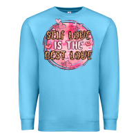 Ocean Blue self love is the best love Premium Sweatshirt - MaliasSmallBusiness