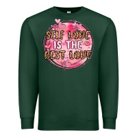 Sports Green self love is the best love Premium Sweatshirt - MaliasSmallBusiness