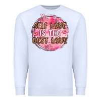 White self love is the best love Premium Sweatshirt - MaliasSmallBusiness