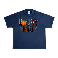 Navy howdy fall Urban Heavy Tee - CowhideDigitalArt