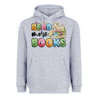 Heather Grey read more books Heavyweight Hoodie - MaliasSmallBusiness