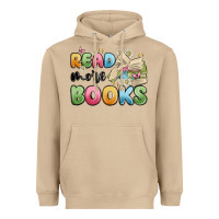 Mushroom read more books Heavyweight Hoodie - MaliasSmallBusiness