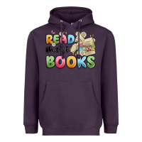 Plum read more books Heavyweight Hoodie - MaliasSmallBusiness