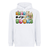 White read more books Heavyweight Hoodie - MaliasSmallBusiness