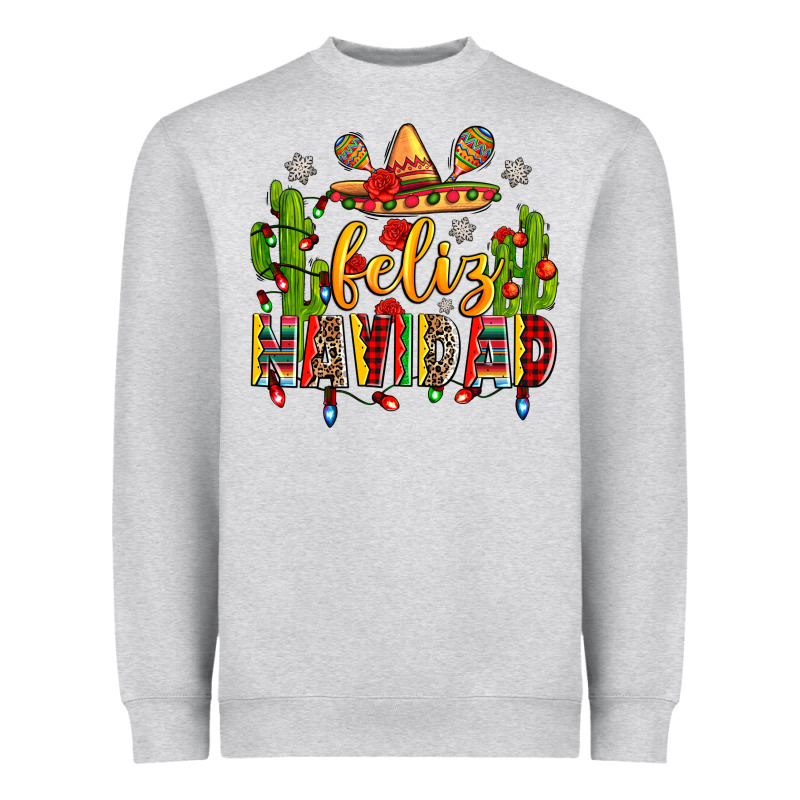 Feliz Navidad Heavyweight Sweatshirt by Zillion Design Studio | Teevron