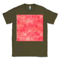 Army Green valentines day xoxo seamless pattern Classic Tee - BundleAndBundleShop