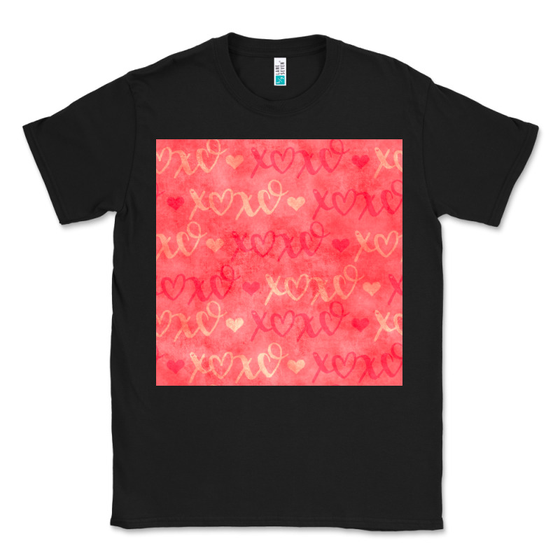 Valentines Day Xoxo Seamless Pattern Classic Tee by BundleAndBundleShop | Teevron