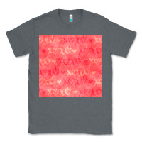 Charcoal Heather valentines day xoxo seamless pattern Classic Tee - BundleAndBundleShop