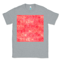 Heather Grey valentines day xoxo seamless pattern Classic Tee - BundleAndBundleShop