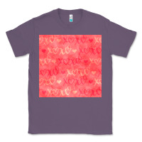 Lavender valentines day xoxo seamless pattern Classic Tee - BundleAndBundleShop