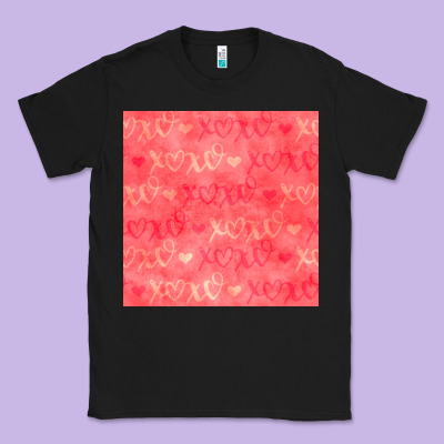 Valentines Day Xoxo Seamless Pattern Classic Tee Designed By Bundleandbundleshop
