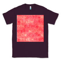 Plum valentines day xoxo seamless pattern Classic Tee - BundleAndBundleShop