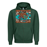 Sports Green hearts mama Zipper Hoodie - Artiststas