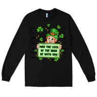 Black may the luck of the irish be with you Long Sleeve Tee - Artiststas
