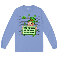 Colony Blue may the luck of the irish be with you Long Sleeve Tee - Artiststas