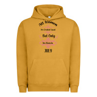 Pigment Peanut Butter all women are created equal but only the smartest are born in july bla Urban Hoodie - Bettercallsaul