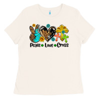 Bone peace love cross Ladies Tee - AdoDesignShop