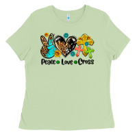 Matcha peace love cross Ladies Tee - AdoDesignShop