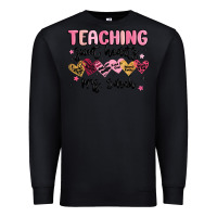 Black teaching sweet hearts Premium Sweatshirt - MaliasSmallBusiness