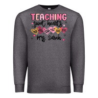 Charcoal Heather teaching sweet hearts Premium Sweatshirt - MaliasSmallBusiness