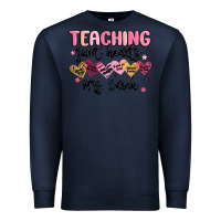Navy teaching sweet hearts Premium Sweatshirt - MaliasSmallBusiness