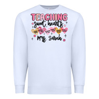 White teaching sweet hearts Premium Sweatshirt - MaliasSmallBusiness