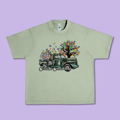 Autism Awareness Urban Heavy Tee Designed By Sublimationcraftshop