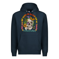 Navy not alive to please Premium Hoodie - LillyAllenDesigns