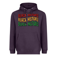 Plum i am black history Heavyweight Hoodie - MaliasSmallBusiness