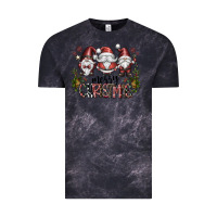 Cloud Black merry christmas Vintage Tee - CowhideDigitalArt